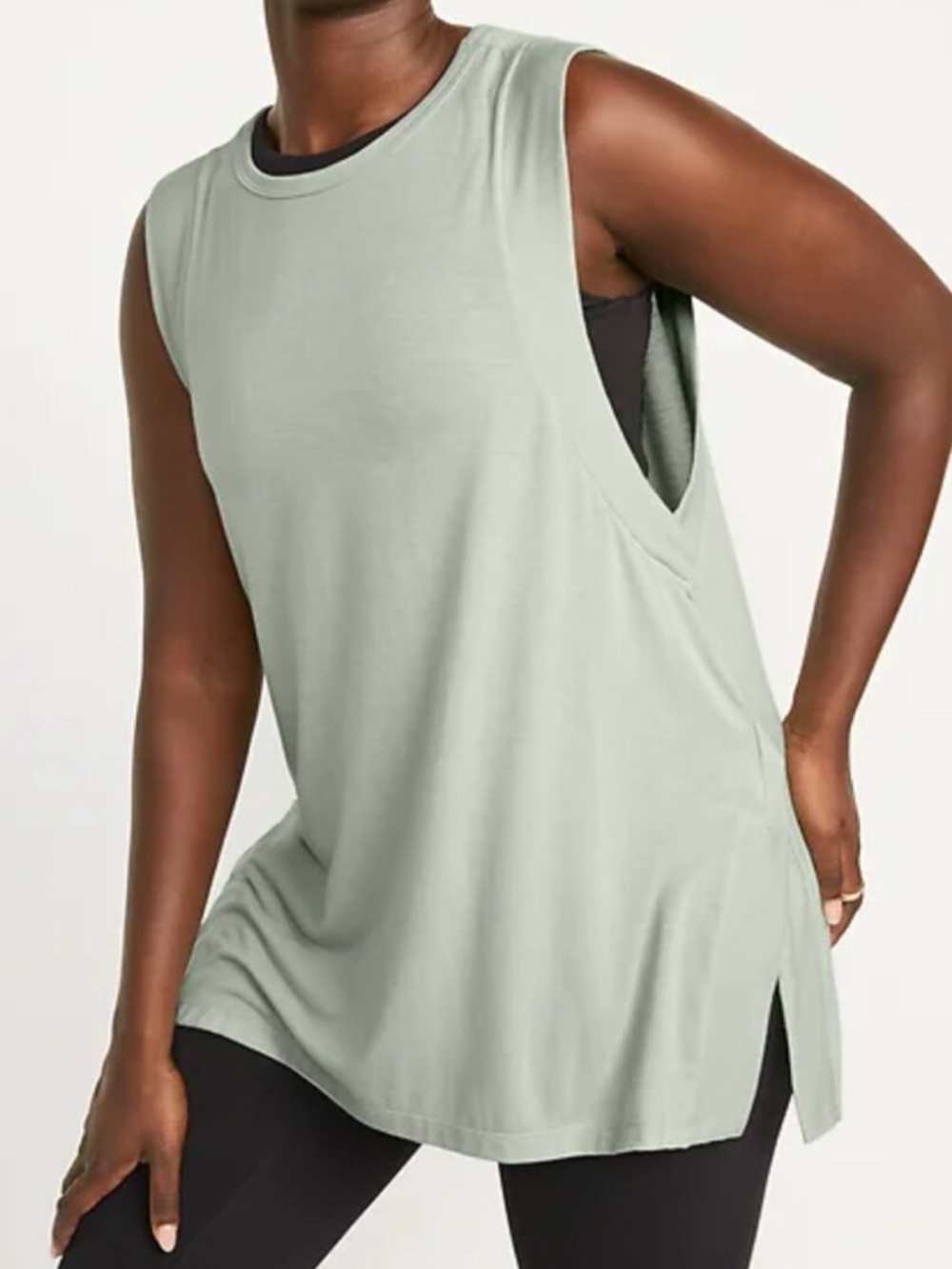 Old Navy Relaxed Crewneck Tank Top - Sage